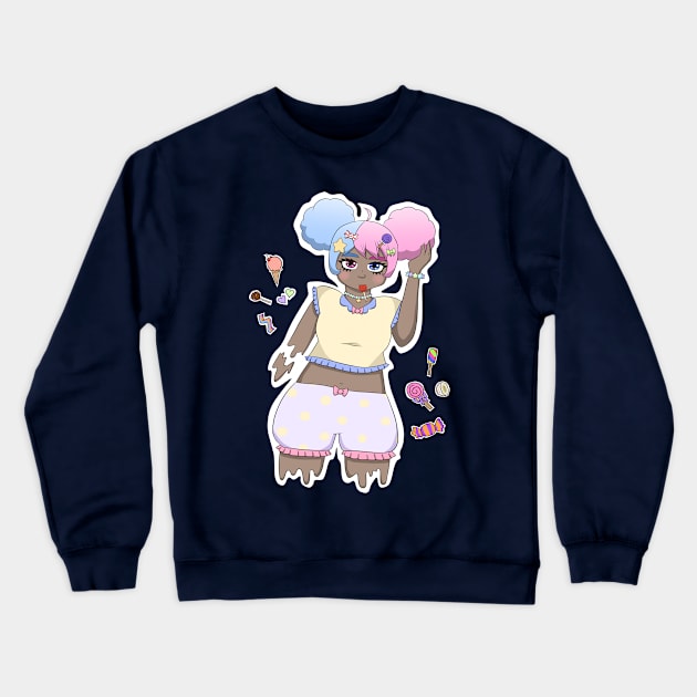 Candy Floss Crewneck Sweatshirt by Alabean